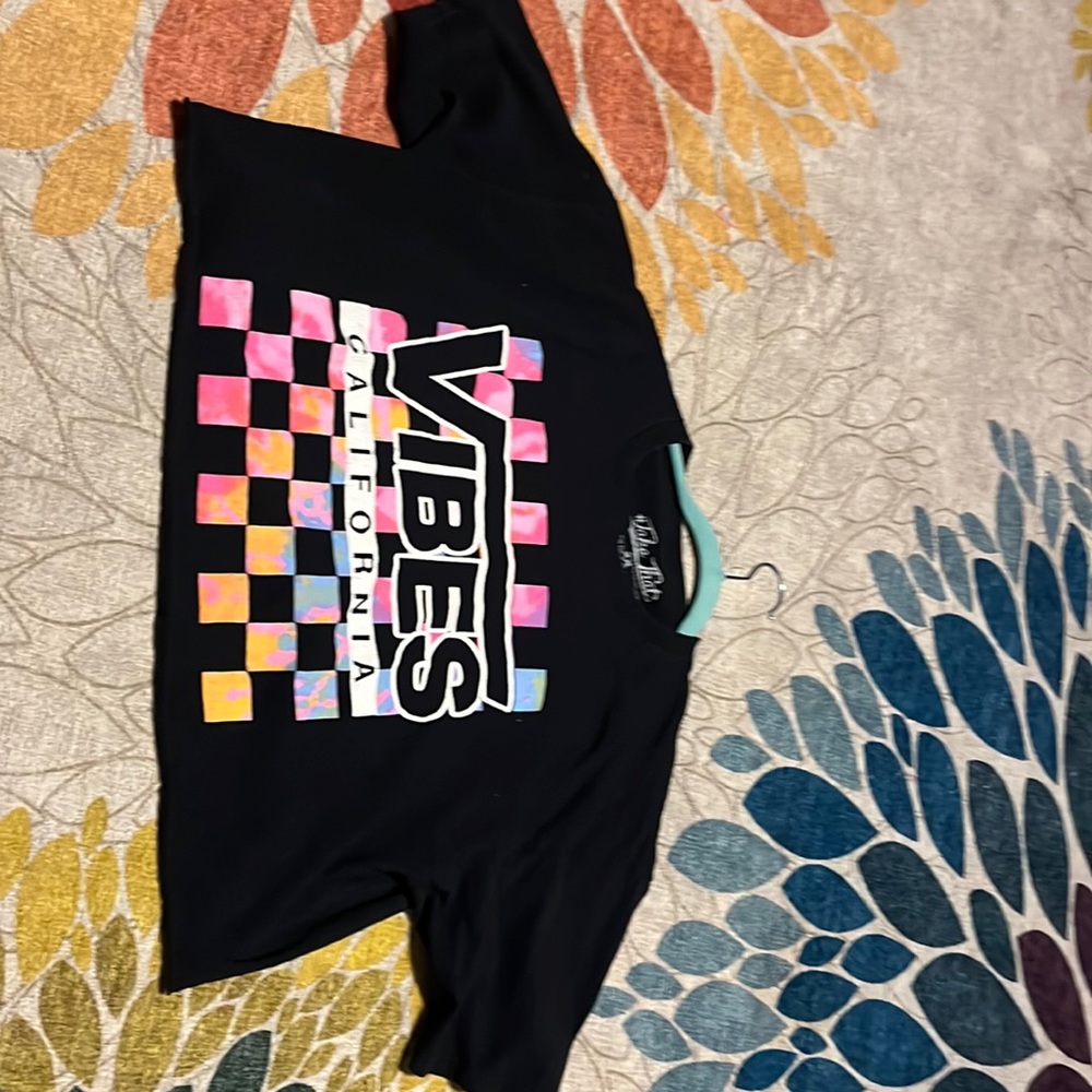 black vans crop top